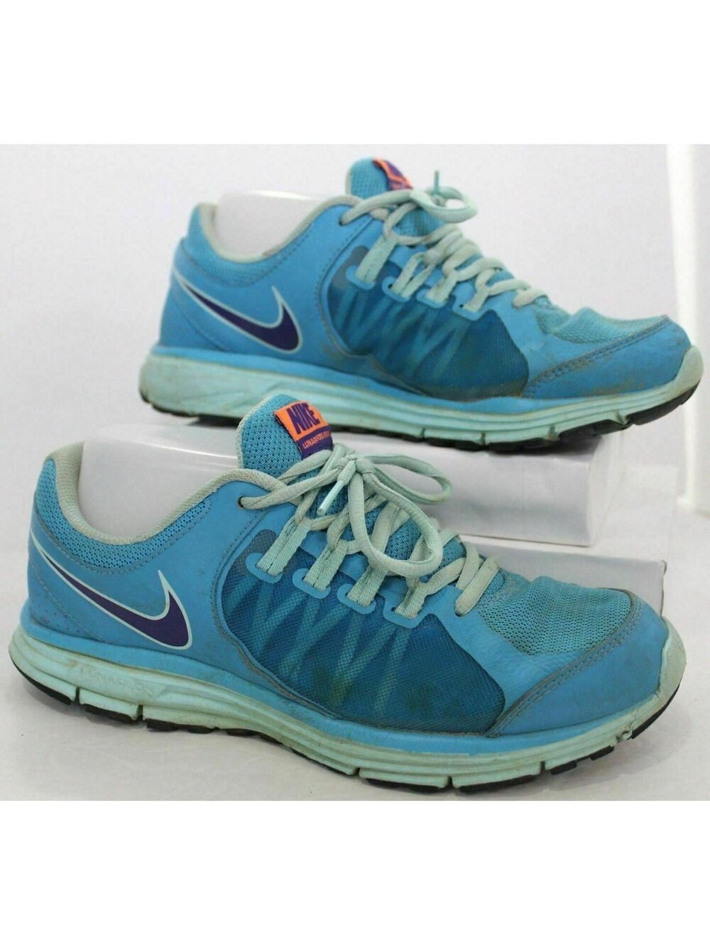 Nike Womens Size 7.5 Lunar Forever 3 Running Trainers 631426 Sneakers Shoes Blue